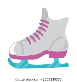 winter roller blades icon isolated