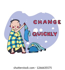 Winter running rule "Change quickly". Fine for sports sites, articles, brochures, promomaterials and stationery.