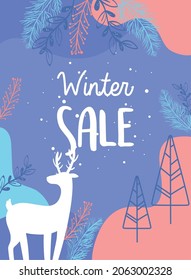 winter sale adverstising banner style