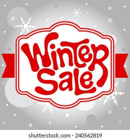 Winter sale background