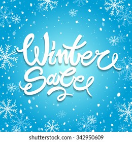 Winter sale background