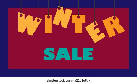 Winter sale background