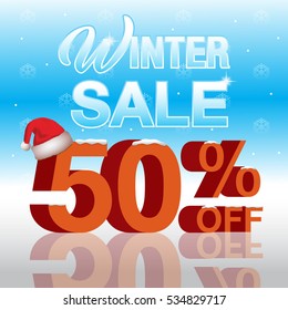 Winter Sale background