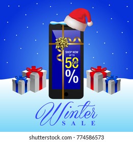 winter sale background