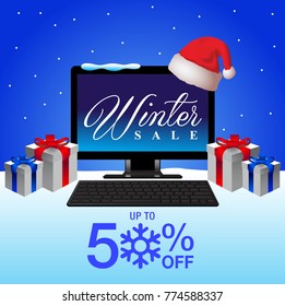 winter sale background