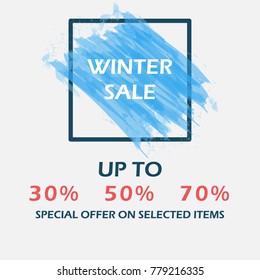 winter sale background