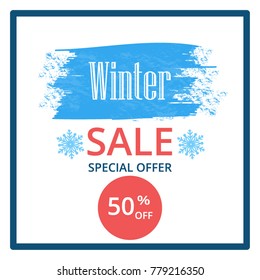 winter sale background