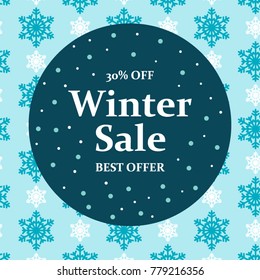 winter sale background