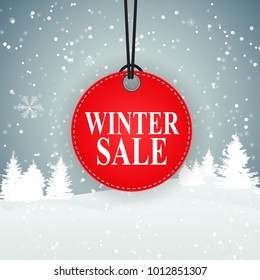 Winter Sale Background Special Offer Banner Background for Business and Advertising. Vector illustration. EPS10