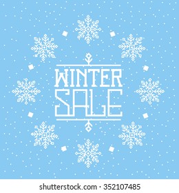 Winter sale background for your promotion concept . Creative business promotional.
