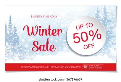 winter sale banner