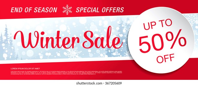 winter sale banner