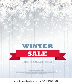 Winter sale banner