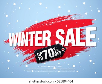 Winter sale banner