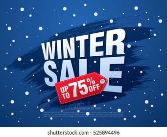 Winter sale banner