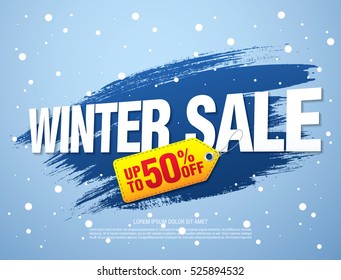 Winter sale banner