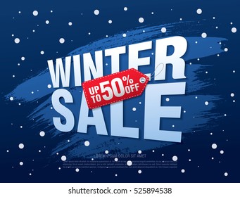 Winter sale banner