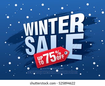 Winter sale banner