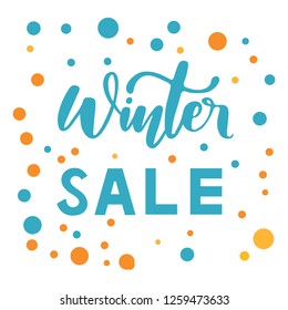 Winter sale banner. Could be used for web, ads, posters. Vector EPS 10
