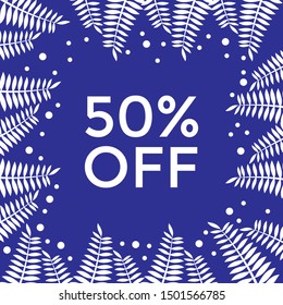 Winter Sale Banner and Poster for Business, Social media Template Background Vector.