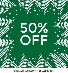 Winter Sale Banner and Poster for Business, Social media Template Background Vector.