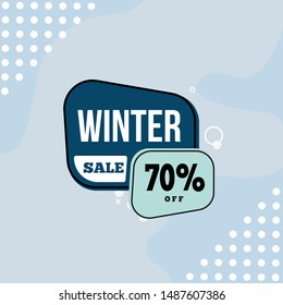 winter sale sale banner promotion advertising tag price