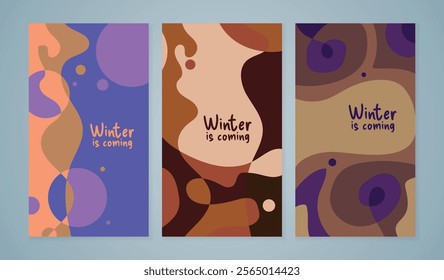 Winter sale banner template design