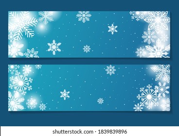 Plantilla de banner para la venta de invierno. Ilustración del vector