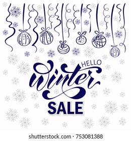 Winter sale, banner for your design