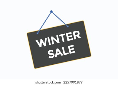 winter sale button vectors.sign label speech bubble winter sale
