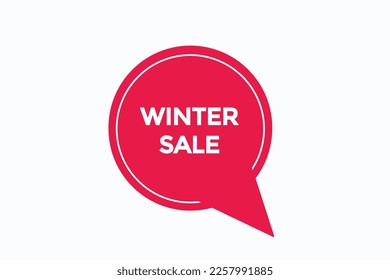 winter sale button vectors.sign label speech bubble winter sale
