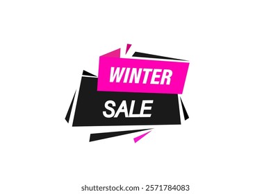 winter sale. Button for websites, Design Element, learn, stay, template, tuned, design, level, sign, speech, bubble  banner, modern, symbol, click. 


