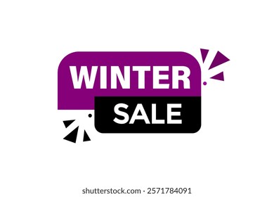 winter sale. Button for websites, Design Element, learn, stay, template, tuned, design, level, sign, speech, bubble  banner, modern, symbol, click. 

