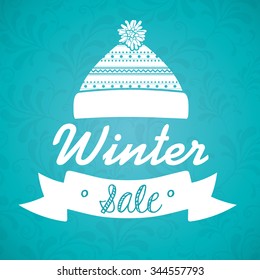 winter sale design, vector illustration eps10 graphic 