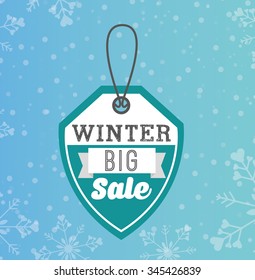 winter sale design, vector illustration eps10 graphic 