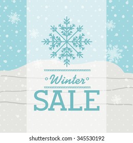 winter sale design, vector illustration eps10 graphic 