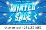 Winter Sale editable text effect Template