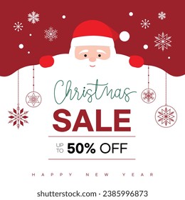 winter sale and frame background