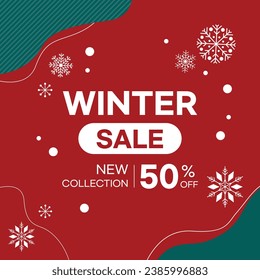 venta de invierno y fondo de marco