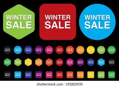 winter sale icon