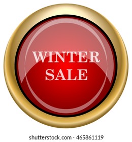 Winter sale icon. Internet button on white background. EPS10 vector.