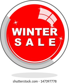 Winter Sale, icon vector