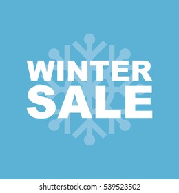 Winter sale inscription.