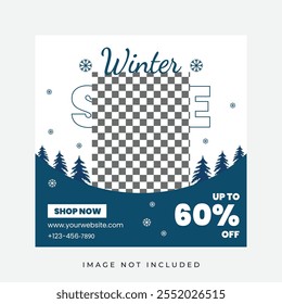 Venda de inverno Instagram Post Template