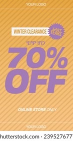 Winter sale last new year vector