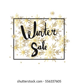 winter sale lettering