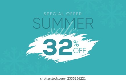 winter sale offer 32% off, winter sale 32% off vector, winter sale banner, winter sale offer banner design