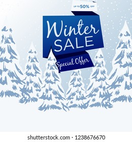  winter sale poster