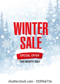 Winter sale poster