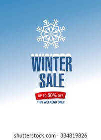 Winter sale poster